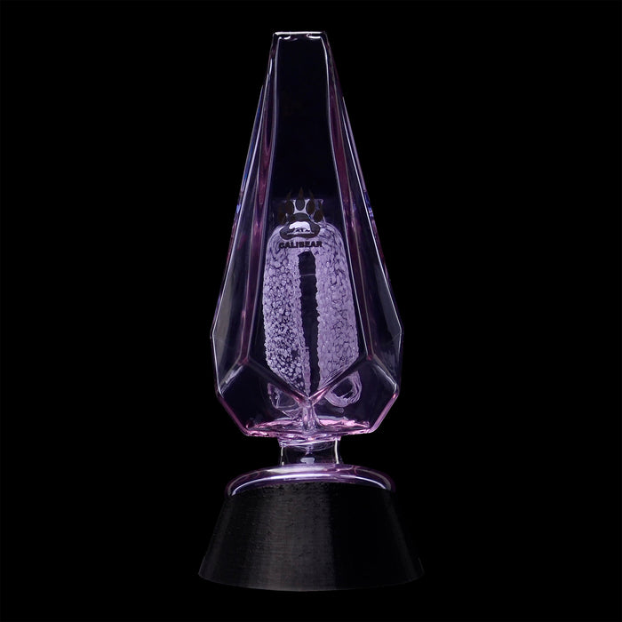 CaliBear Colored Glass Crystal Arch Puffco Peak Glass Attachment, Purple