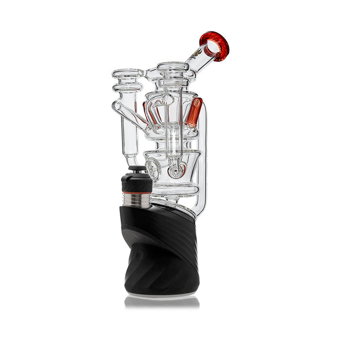 Cyclone Flow Recycler Glass Attachment For OG Peak and Peak Pro, Self Striking Red