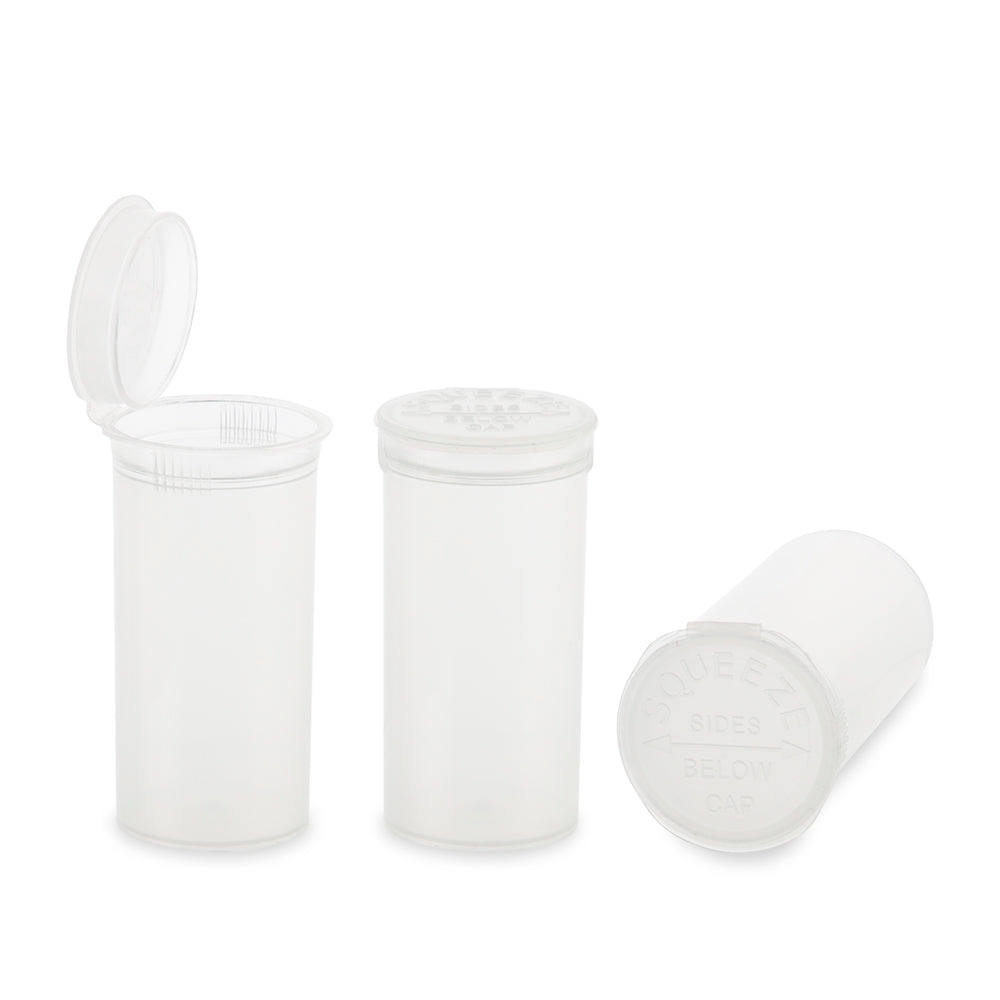 Loud Lock Plastic Pop Top - 13 Dram - 315pc - Child Resistant - Discreet Smoker