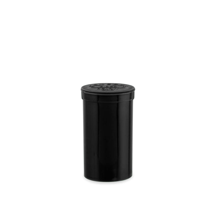 Loud Lock Pop Top Plastic Smell Proof Airtight Portable Packaging Storage Containers 19 Dram - 225ct, Black