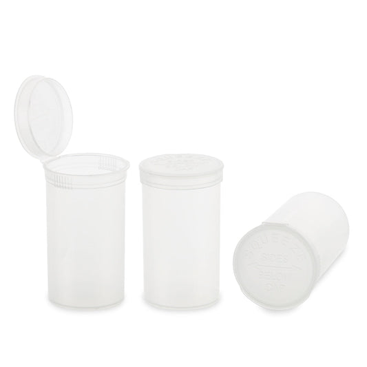 Loud Lock Plastic Pop Top - 19 Dram - 225pc - Child Resistant - Discreet Smoker
