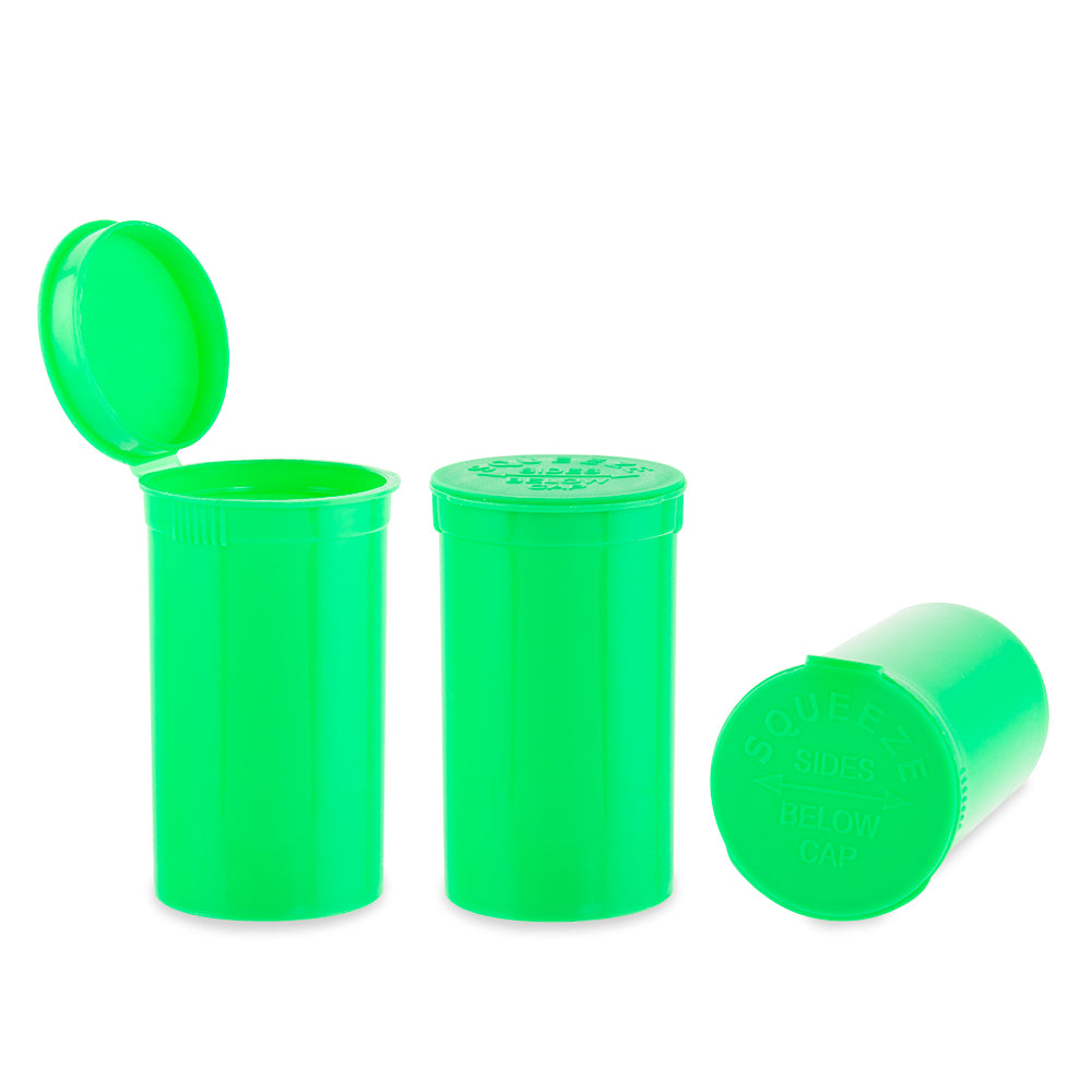 Loud Lock Plastic Pop Top - 19 Dram - 225pc - Child Resistant - Discreet Smoker