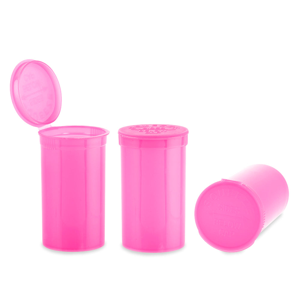 Loud Lock Plastic Pop Top - 19 Dram - 225pc - Child Resistant - Discreet Smoker