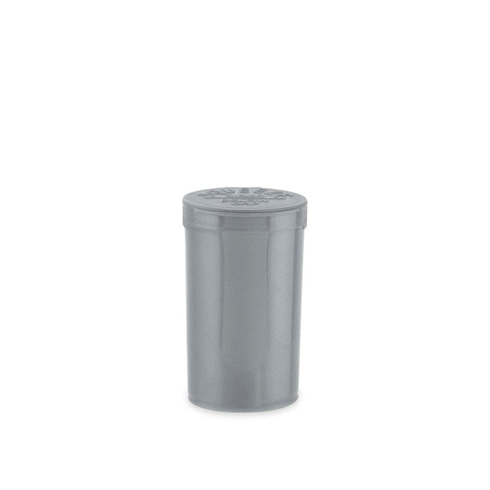 Loud Lock Pop Top Plastic Smell Proof Airtight Portable Packaging Storage Containers 19 Dram - 225ct, Silver