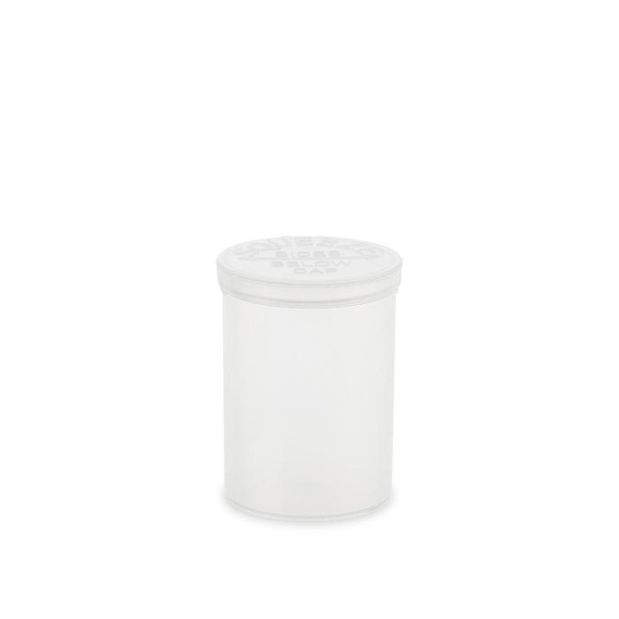 Loud Lock Pop Top Plastic Storage Vial Smell Proof Containers 30 Dram - 160ct, Clear