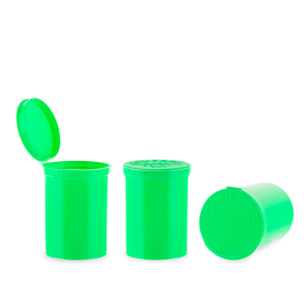Loud Lock Plastic Pop Top - 30 Dram - 160pc - Child Resistant - Discreet Smoker