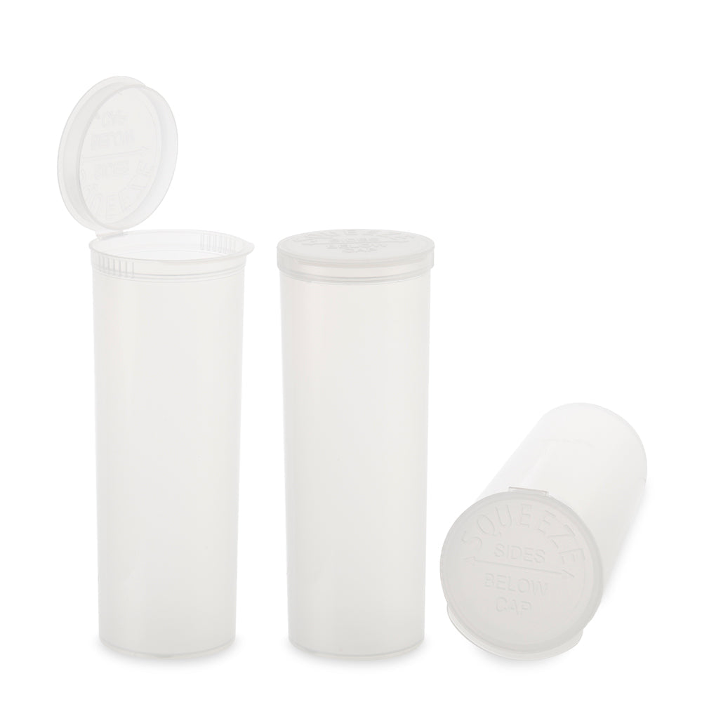 Loud Lock Plastic Pop Top - 60 Dram - 75pc - Child Resistant - Discreet Smoker