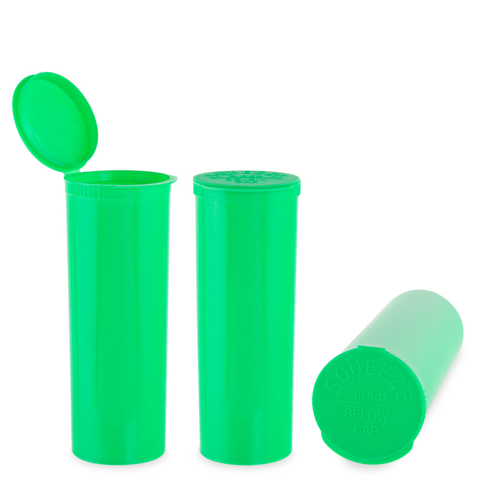 Loud Lock Plastic Pop Top - 60 Dram - 75pc - Child Resistant - Discreet Smoker