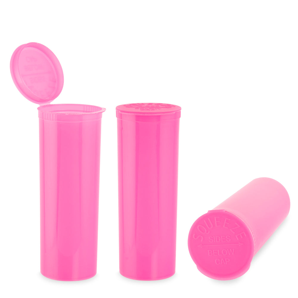 Loud Lock Plastic Pop Top - 60 Dram - 75pc - Child Resistant - Discreet Smoker