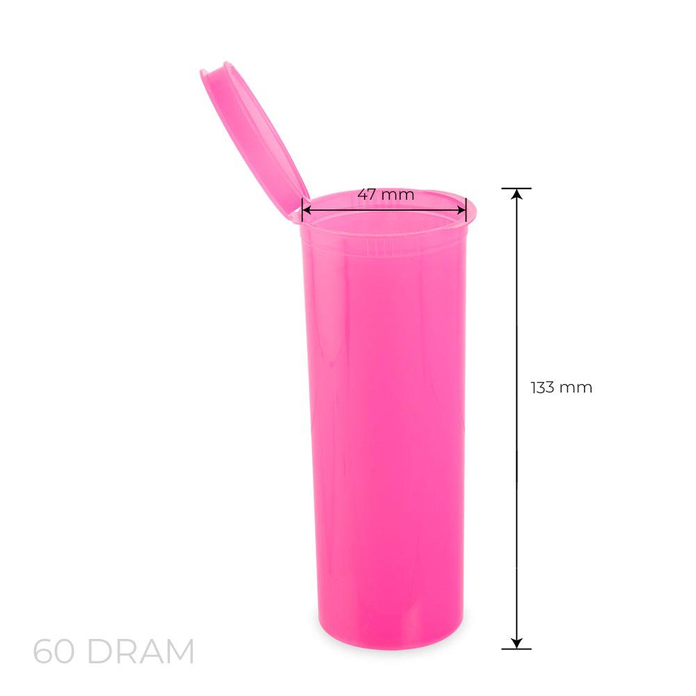 Loud Lock Pop Top Plastic Storage Vial 60 Dram - 75ct - Discreet Smoker
