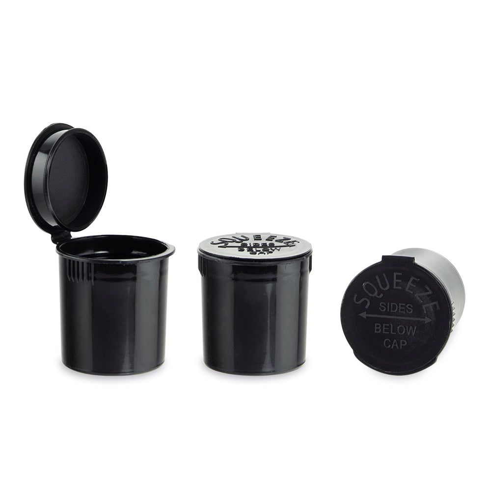 Loud Lock Plastic Pop Top - 6 Dram - 600pc - Child Resistant - Discreet Smoker
