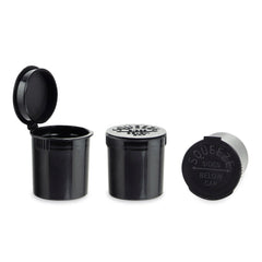 Loud Lock Plastic Pop Top - 6 Dram - 600pc - Child Resistant - Discreet Smoker