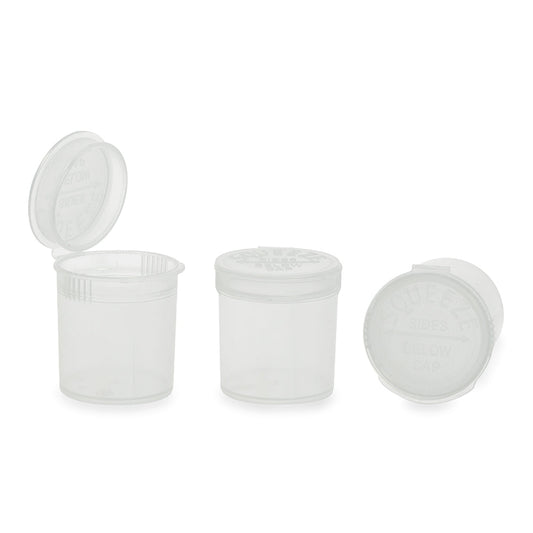 Loud Lock Plastic Pop Top - 6 Dram - 600pc - Child Resistant - Discreet Smoker