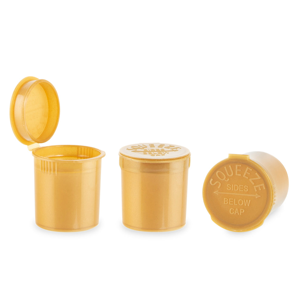 Loud Lock Plastic Pop Top - 6 Dram - 600pc - Child Resistant - Discreet Smoker
