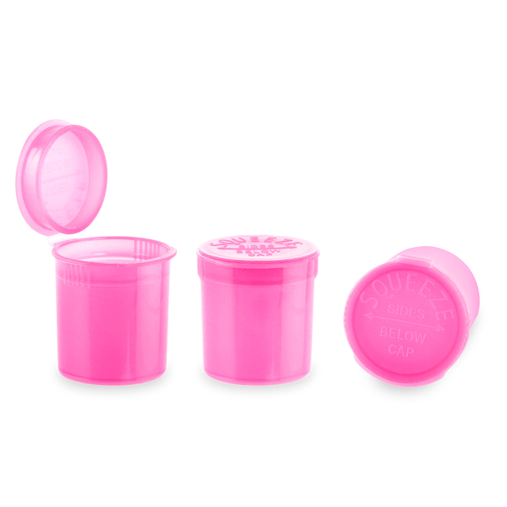 Loud Lock Plastic Pop Top - 6 Dram - 600pc - Child Resistant - Discreet Smoker