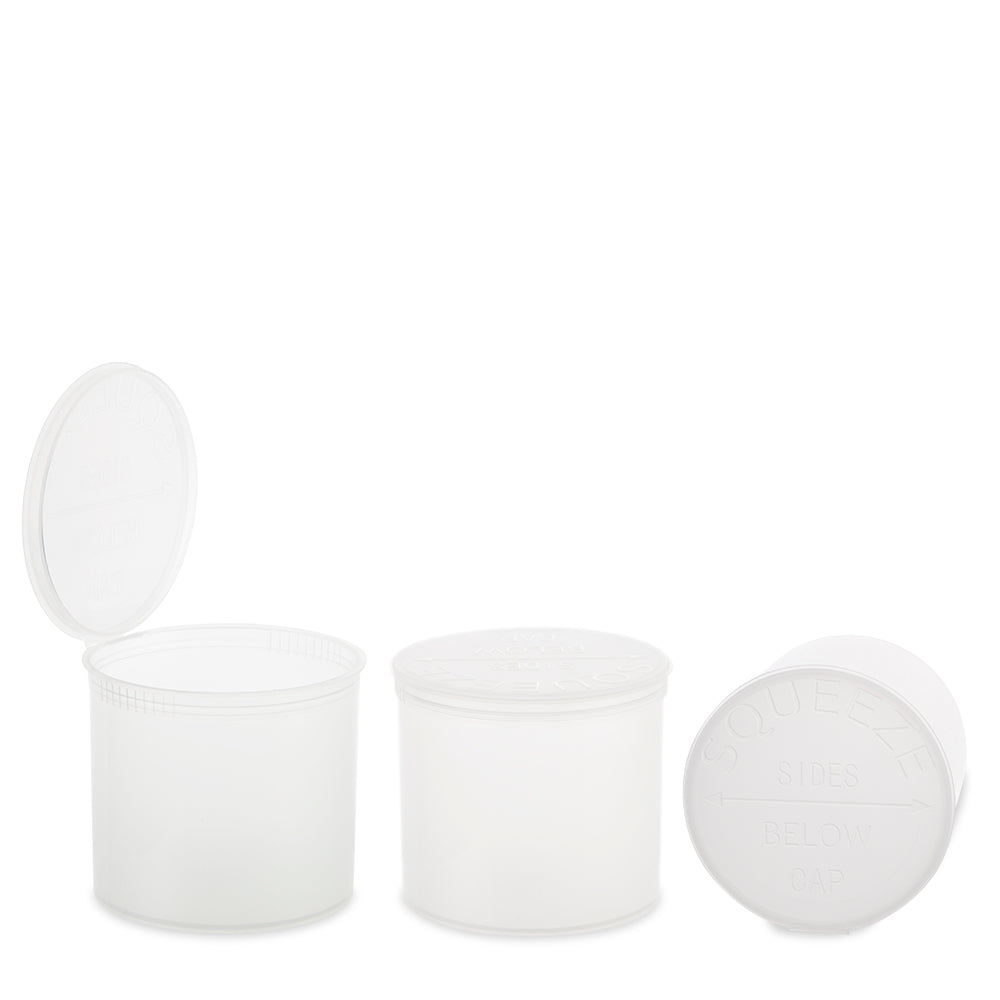 Loud Lock Plastic Pop Top - 90 Dram - 45pc - Child Resistant - Discreet Smoker