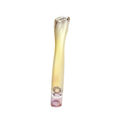 Flat Tip Handmade Glass One Hitter 3.5" (5 Pack) - Discreet Smoker