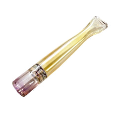 Flat Tip Handmade Glass One Hitter 3.5" (5 Pack) - Discreet Smoker