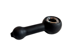 Black Silicone Pipe with Cleaning Tool - Discreet Smoker