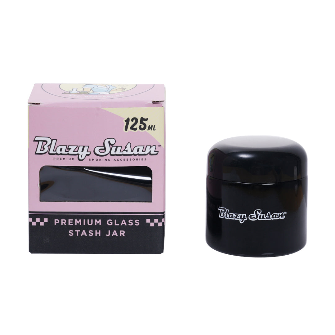 Blazy Susan Glass Stash Jar - Discreet Smoker