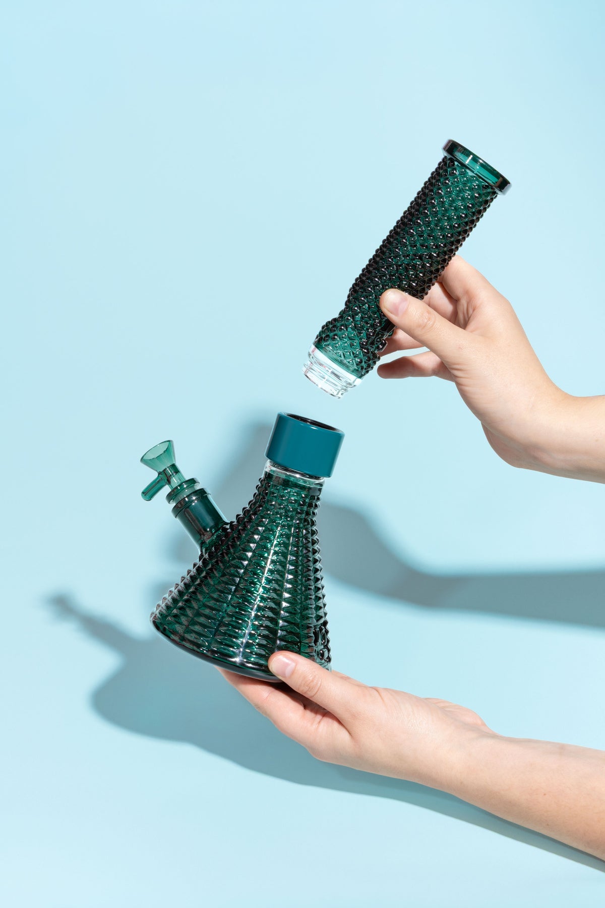 Prism x Jane West Twenties MINI Beaker Teal - Discreet Smoker