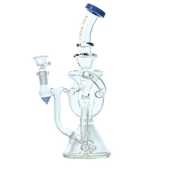 Rock Glass Cyclone Flow 10” Recycler Bong - Discreet Smoker