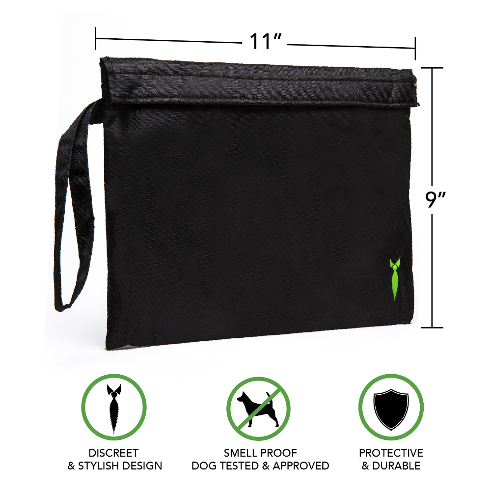 Large Smell Proof Bag with Hemp Mini Backpack - Odor Locking Bag