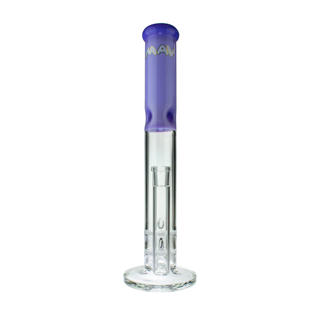 MAV 16" Double Honey Straight Glass Water Pipe - Discreet Smoker