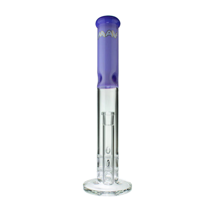 MAV 16" Double Honey Straight Glass Water Pipe, Purple