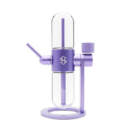 Stündenglass Gravity Infuser - Violet Purple | 360° Gravity Hookah - Discreet Smoker