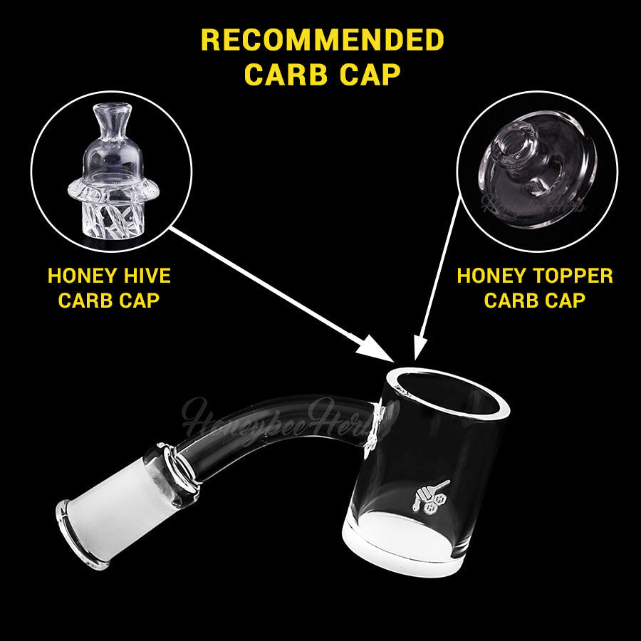 HONEY & MILK QUARTZ BANGER - 45° DEGREE | YL - Discreet Smoker
