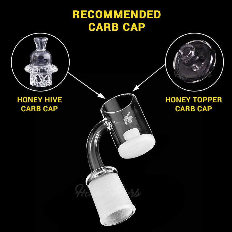 HONEY & MILK CORE REACTOR QUARTZ BANGER - 90° DEGREE | YL - Discreet Smoker
