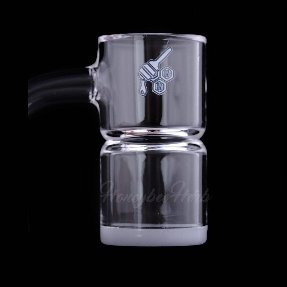 HONEY & MILK BEVEL SPLASH BUCKET QUARTZ BANGER - 90° DEGREE | YL - Discreet Smoker