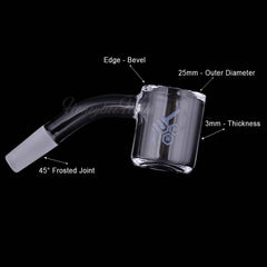 ORIGINAL BEVEL QUARTZ BANGER - 45° DEGREE | YL - Discreet Smoker