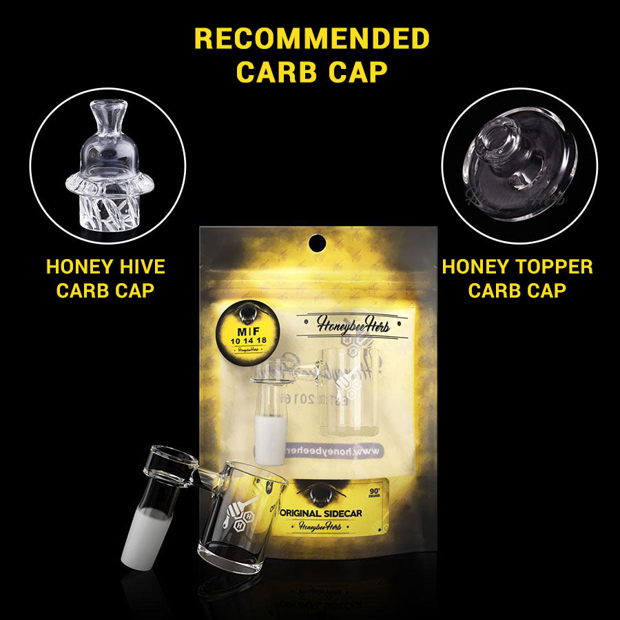 ORIGINAL SIDECAR QUARTZ BANGER - 90° DEGREE | YL - Discreet Smoker