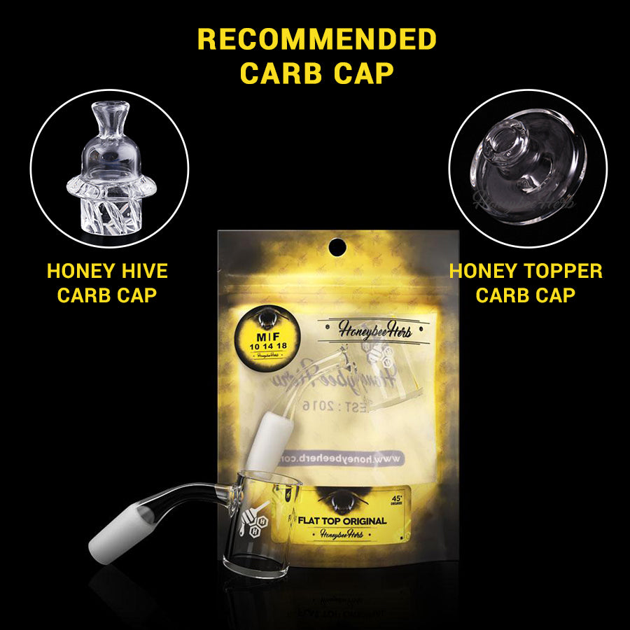 FLAT TOP ORIGINAL QUARTZ BANGER - 45° DEGREE | YL - Discreet Smoker
