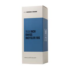 Human Grade 11.5" Swiss Incycler Glass Water Pipe - Discreet Smoker