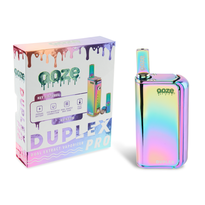 Ooze Duplex Pro – 900 mAh – Cartridge & Wax Vaporizer, Rainbow