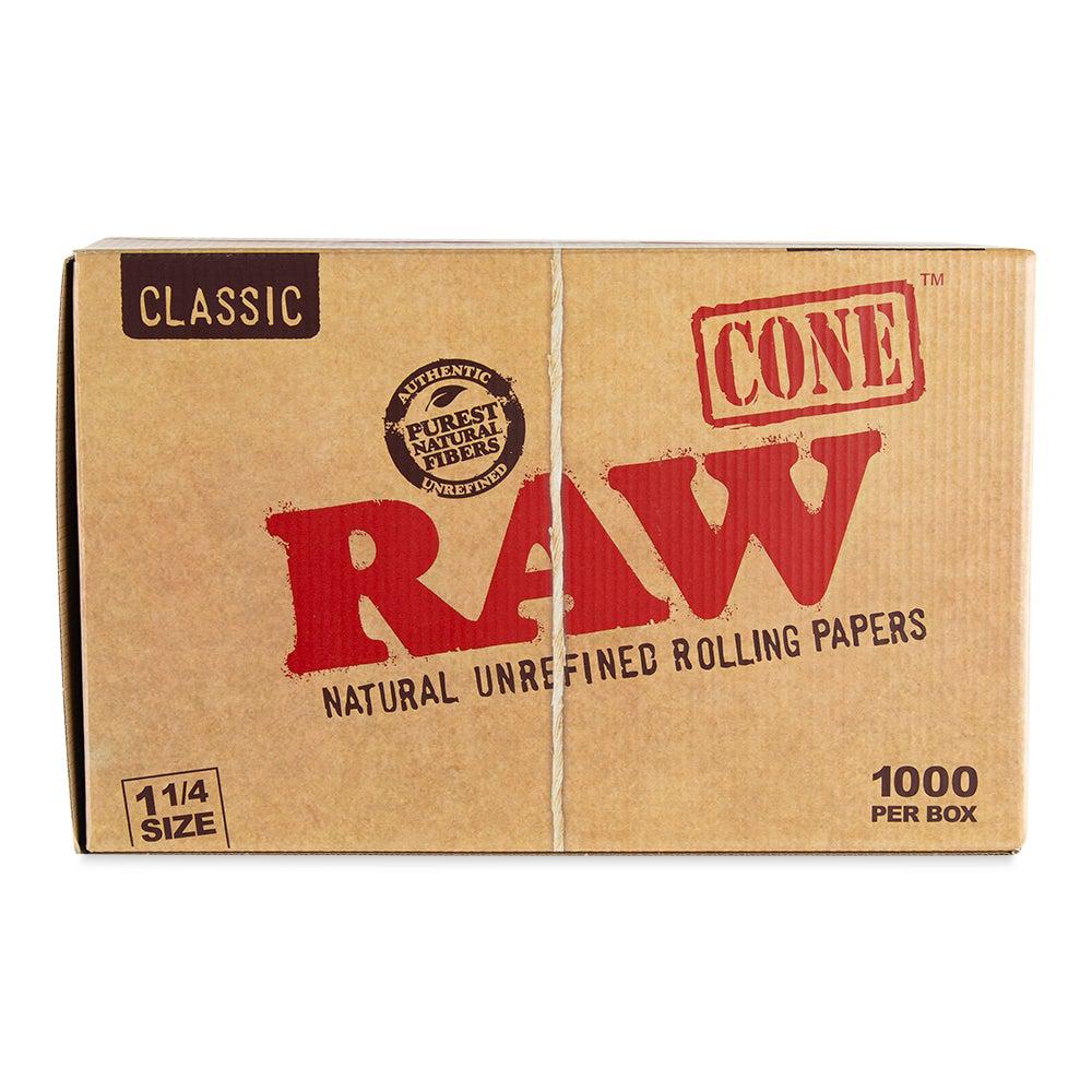 Raw Classic 1 1/4 Cones - Bulk - 1000ct - Discreet Smoker