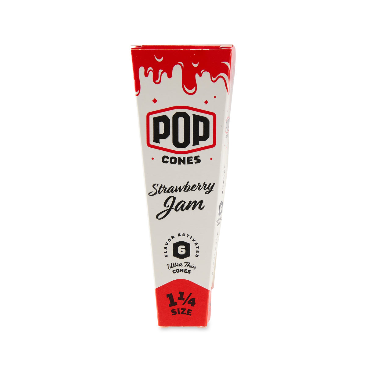 Pop Cones 1 ¼ Size Ultra Thin 6pk Cones - 24ct Display - Discreet Smoker