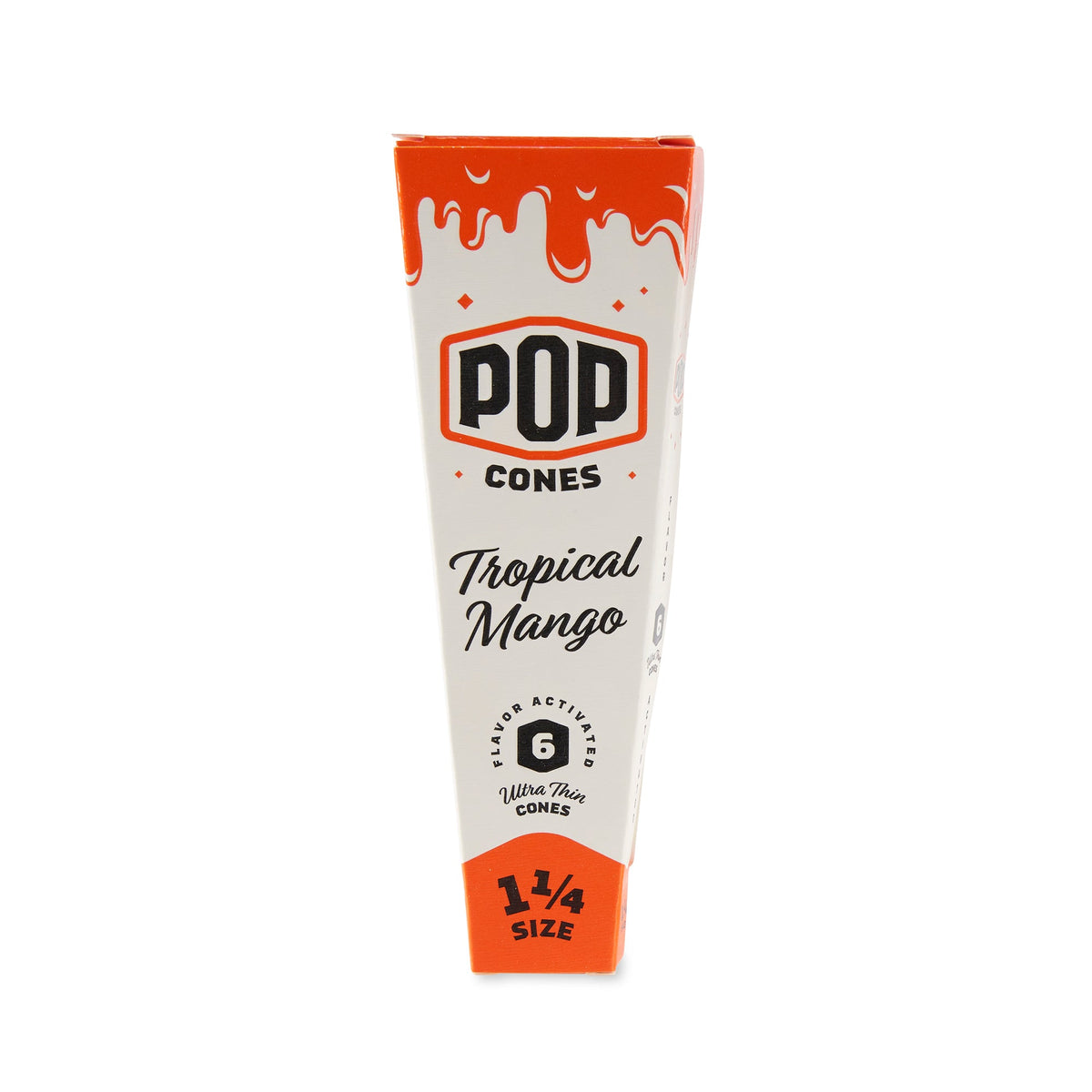 Pop Cones 1 ¼ Size Ultra Thin 6pk Cones - 24ct Display - Discreet Smoker
