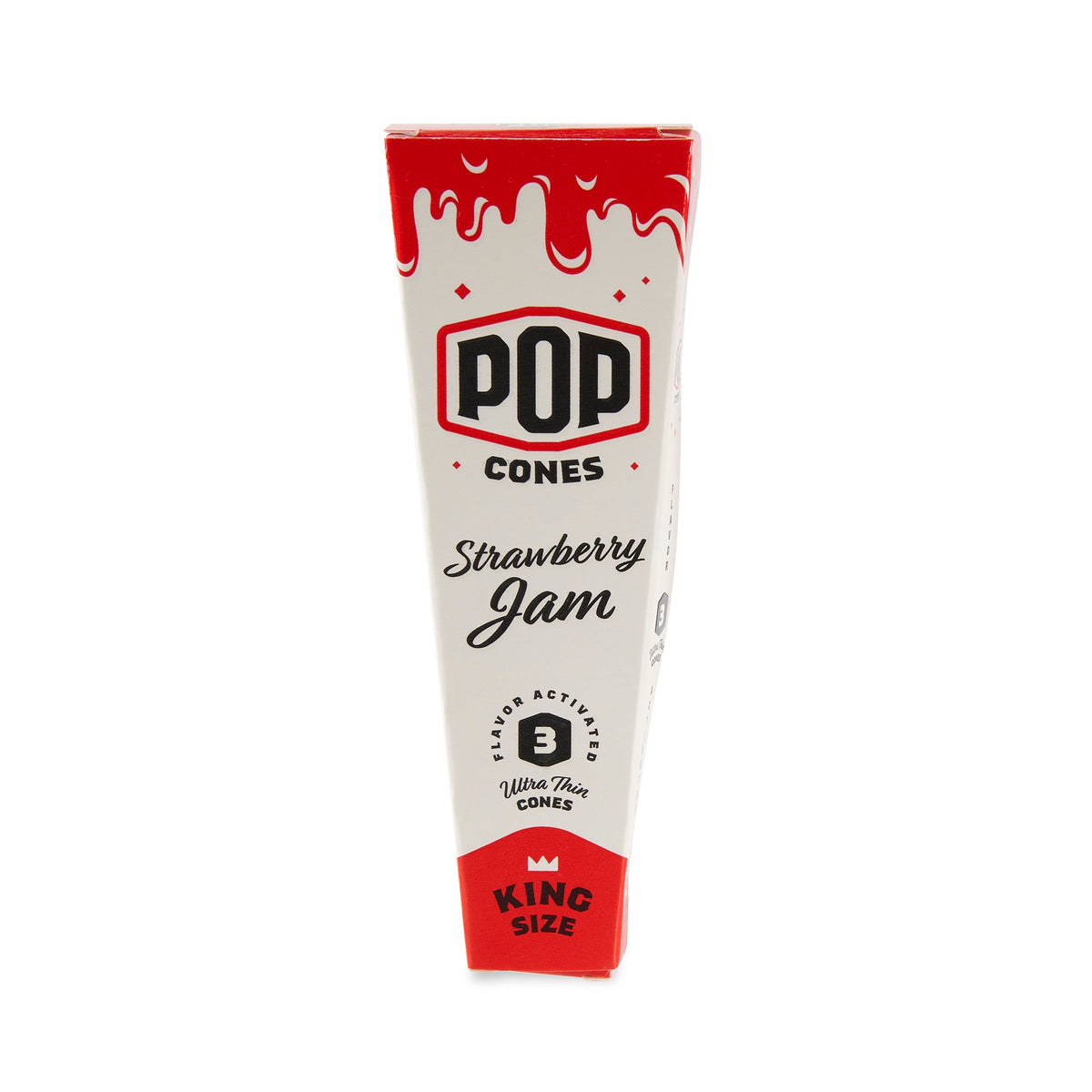 Pop Cones King Size Ultra Thin 3pk Cones - 24ct Display - Discreet Smoker