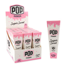 Pop Cones King Size Ultra Thin 3pk Cones - 24ct Display