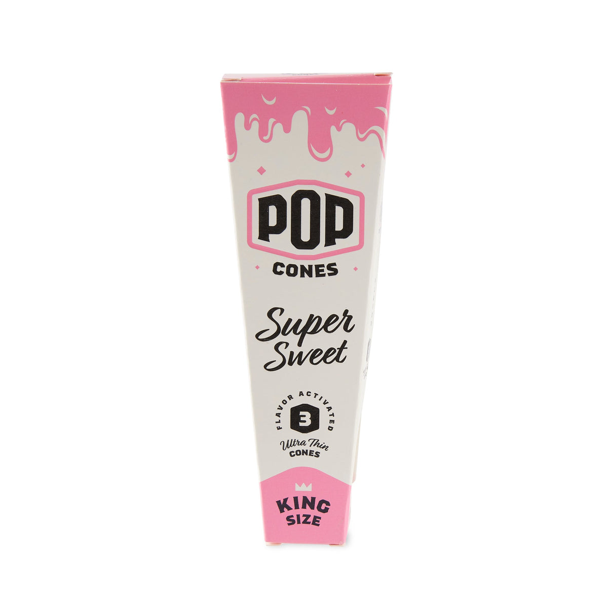 Pop Cones King Size Ultra Thin 3pk Cones - 24ct Display - Discreet Smoker