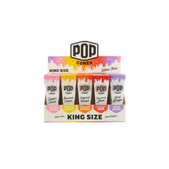 Pop Cones King Size Assorted Flavor Cones - 25ct Display