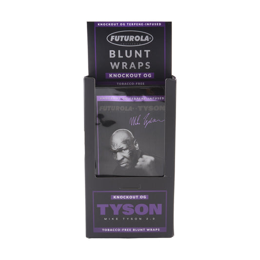 Futurola x Tyson 2.0 Terpene-Infused Blunt Wraps – 25ct - Discreet Smoker