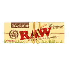 24pc Display - RAW Organic Hemp 1 1/4 Connoisseur Rolling Papers