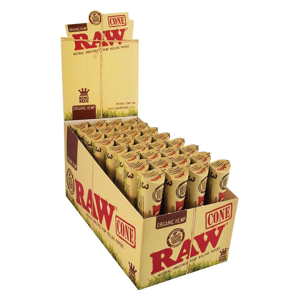 RAW Organic Hemp Cones - Discreet Smoker