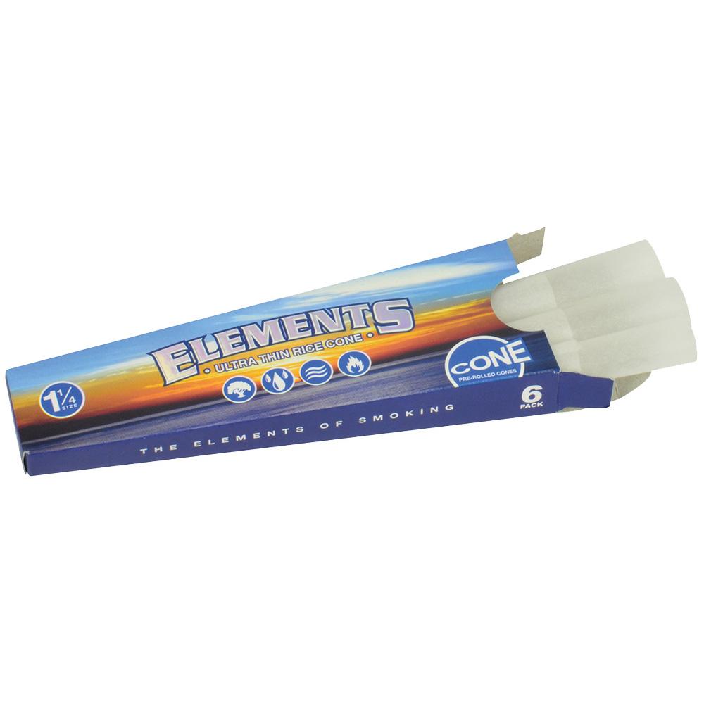 Elements Ultra Thin Rice Cones - Discreet Smoker