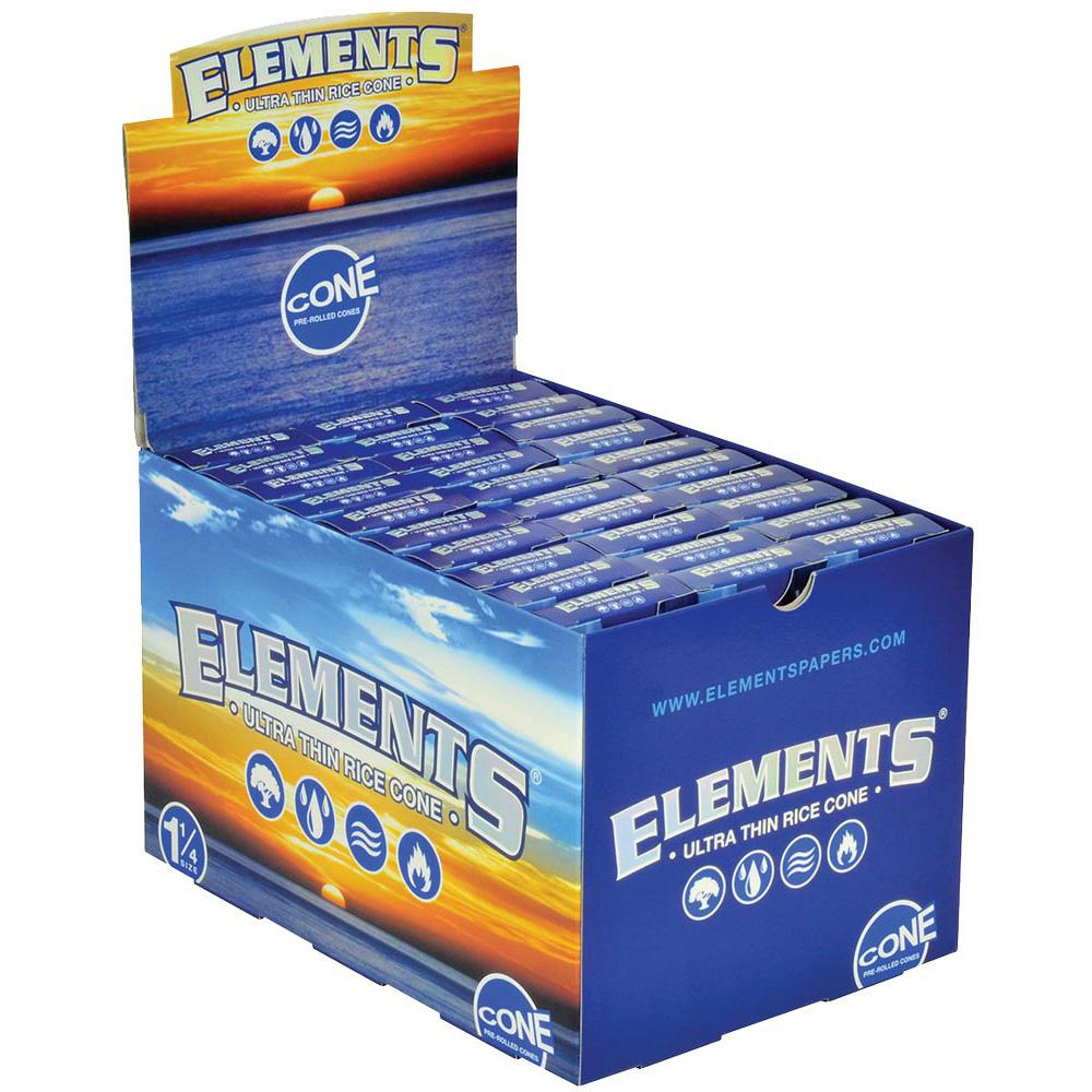 Elements Ultra Thin Rice Cones - Discreet Smoker